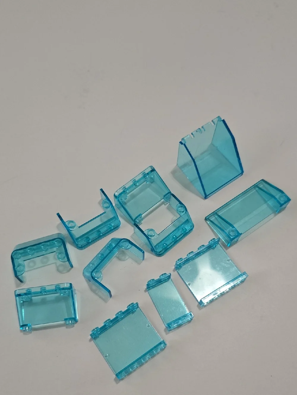 Lego Transparent Light Blue Building Brick Accessories - 11pc